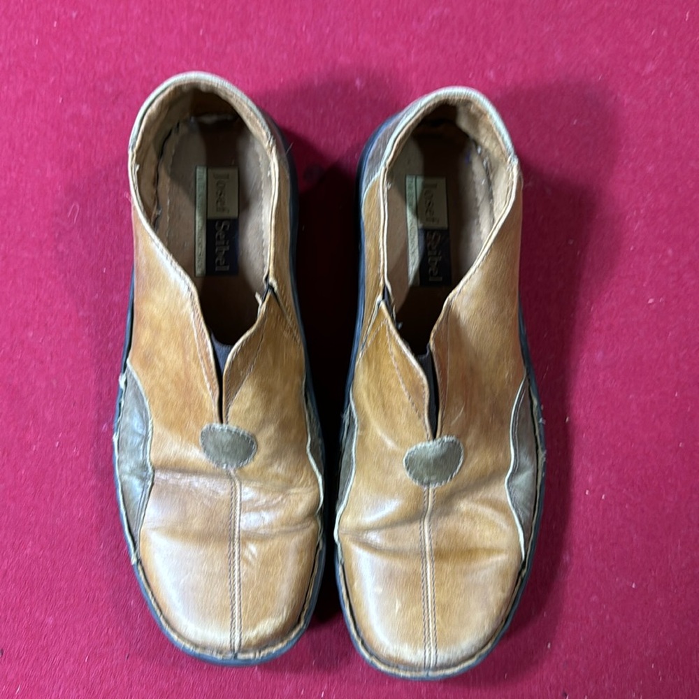 Josef Seibel leather slip ons